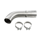 PPE 304 stainless exhaust turn-out pipe, black ceramic finish, 2024-2026 L5P Duramax