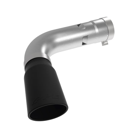 PPE 304 stainless exhaust turn-out pipe, black ceramic finish, 2024-2026 L5P Duramax