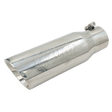 Universal 3 to 4" Dirty Stainless Exhaust Tip (DDC-EXH-A215)-Exhaust Tips-Dirty Diesel Customs-Dirty Diesel Customs