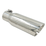Universal 3 to 4" Dirty Stainless Exhaust Tip (DDC-EXH-A215)-Exhaust Tips-Dirty Diesel Customs-Dirty Diesel Customs