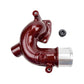 2019-2024 Cummins WCFab X Fleece Thermostat Housing (WCF100169)-Thermostat Housing-Wehrli Custom Fabrication-WCF100169-RED-Dirty Diesel Customs