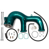 2017-2026 Duramax High Flow Y-Bridge Kit, Candy Teal - Wehrli Custom Fabrication