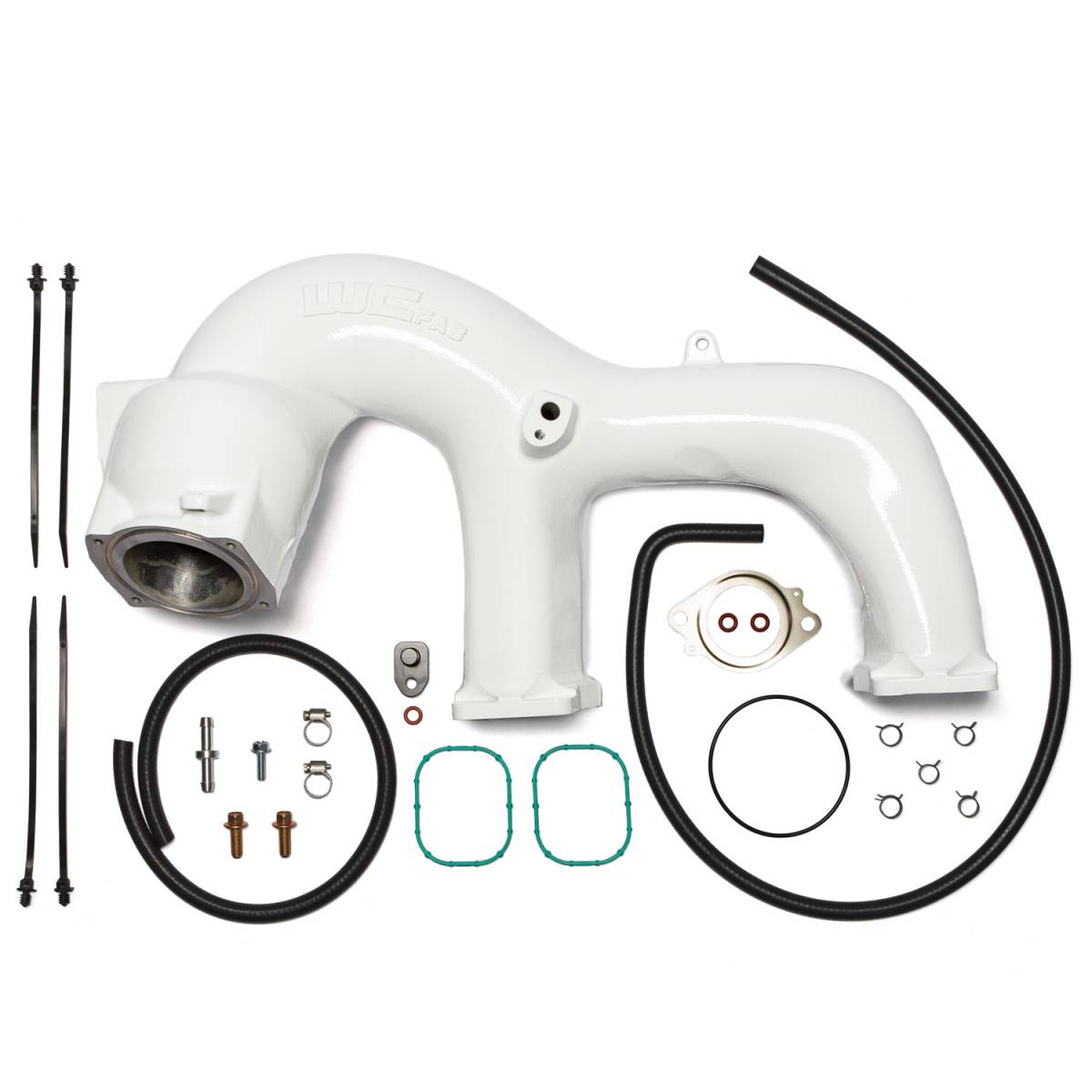2017-2026 Duramax High Flow Y-Bridge Kit, Gloss White - Wehrli Custom Fabrication