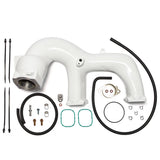 2017-2026 Duramax High Flow Y-Bridge Kit, Gloss White - Wehrli Custom Fabrication