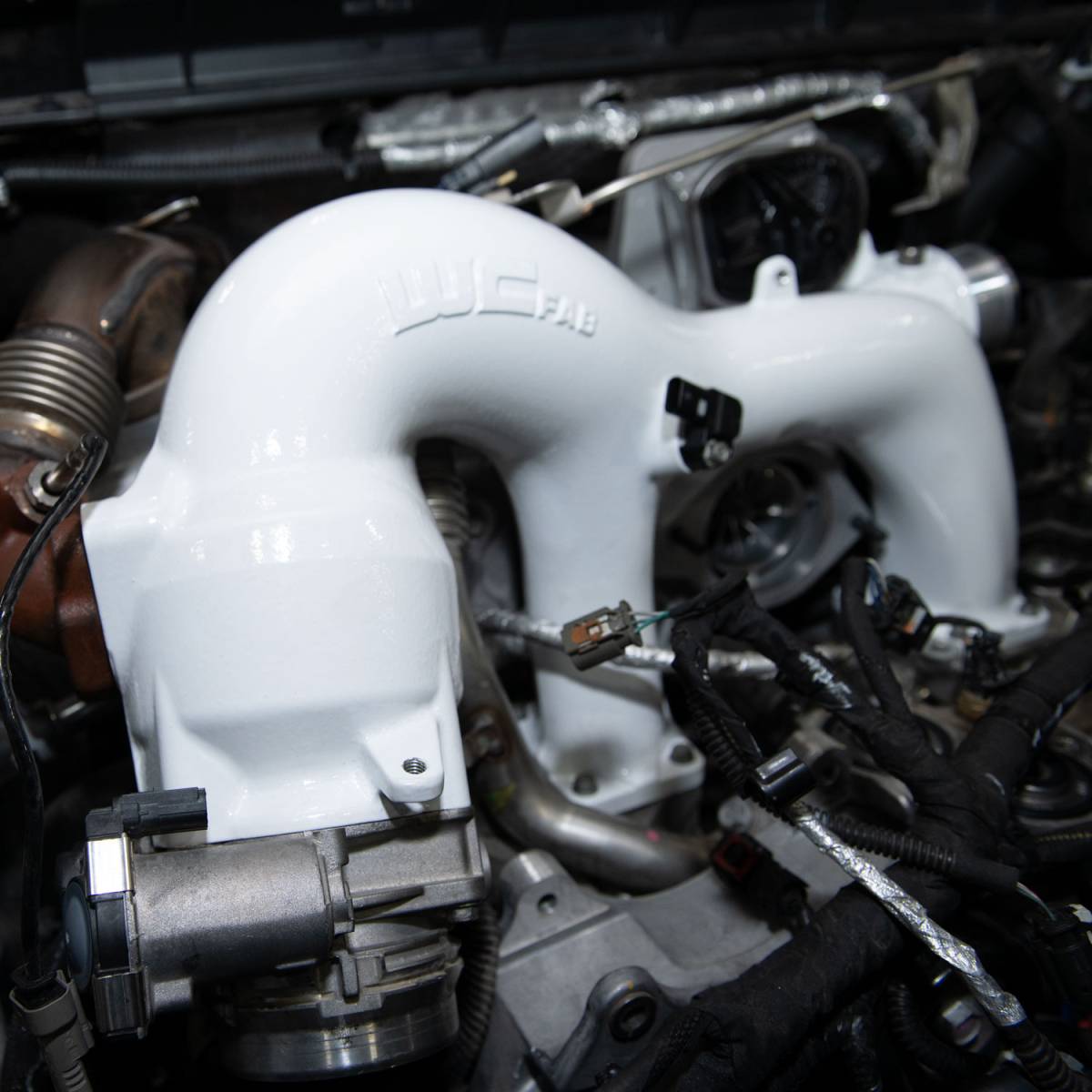 2017-2026 Duramax High Flow Y-Bridge Kit, Gloss White - Wehrli Custom Fabrication