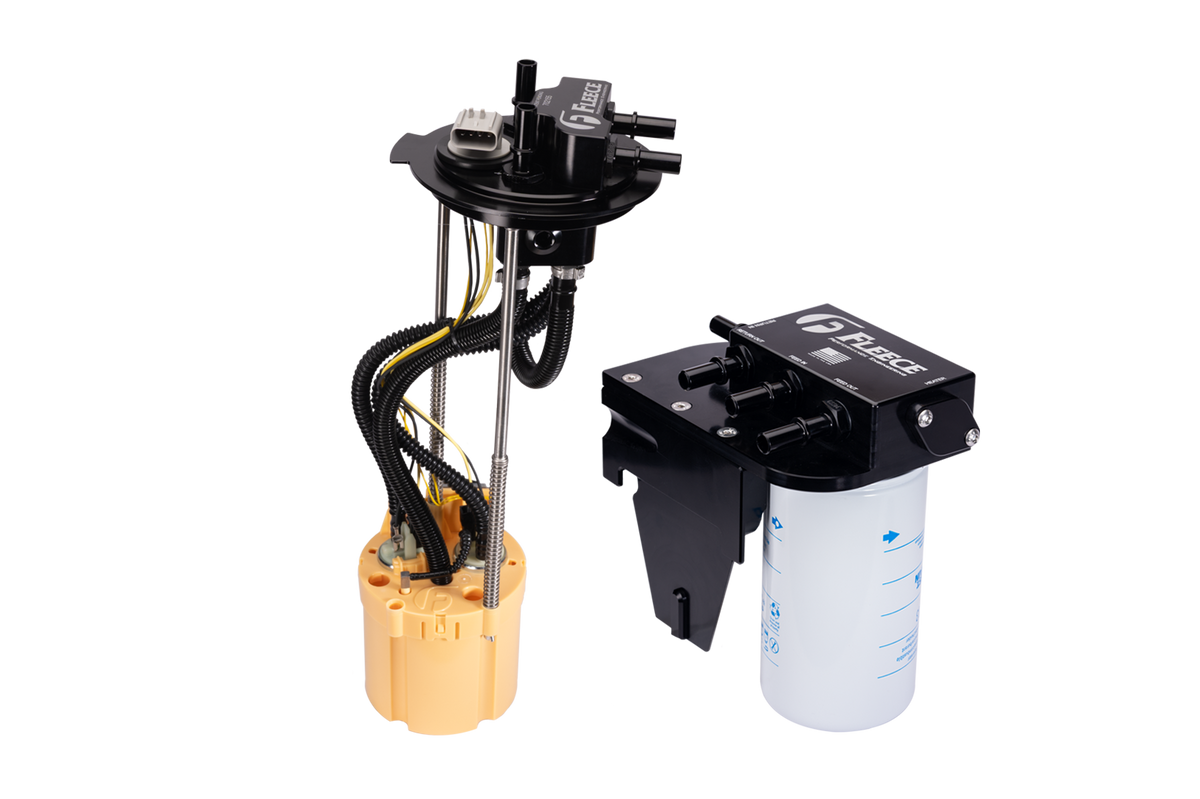 2017-2024 Powerstroke Long Bed PowerFlo Lift Pump w/ Under Bed Filter Kit (FPE-PF-FMC-1724-LB-KIT)