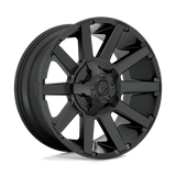 Fuel 1PC D437 CONTRA - Satin Black-Wheels-Fuel-Dirty Diesel Customs