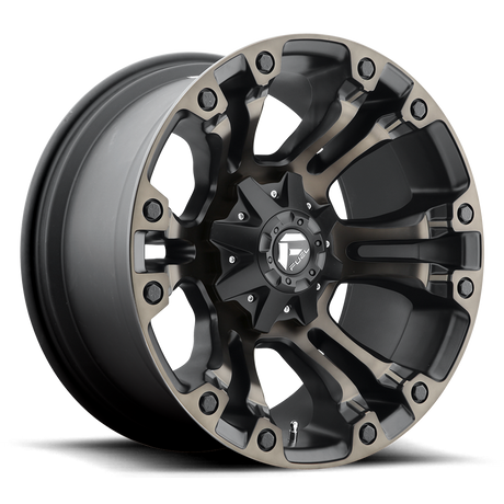 Fuel 1PC D569 VAPOR - Matte Black Double Dark Tint-Wheels-Fuel-D56917002647-Dirty Diesel Customs