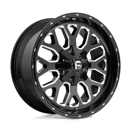 Fuel 1PC D588 TITAN - Gloss Black Milled-Wheels-Fuel-Dirty Diesel Customs