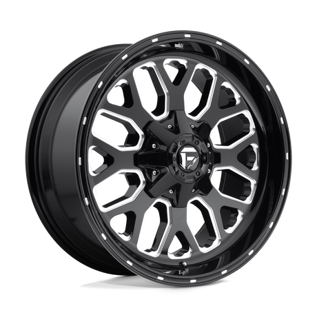 Fuel 1PC D588 TITAN - Gloss Black Milled-Wheels-Fuel-D58818909452-Dirty Diesel Customs