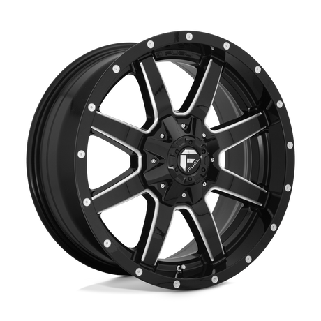 Fuel 1PC D610 MAVERICK - Gloss Black Milled-Wheels-Fuel-Dirty Diesel Customs