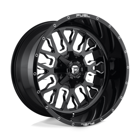 Fuel 1PC D611 STROKE - Gloss Black Milled-Wheels-Fuel-Dirty Diesel Customs
