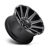 Fuel 1PC D616 CONTRA - Matte Black Milled-Wheels-Fuel-Dirty Diesel Customs