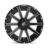 Fuel 1PC D616 CONTRA - Matte Black Milled-Wheels-Fuel-Dirty Diesel Customs