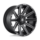 Fuel 1PC D616 CONTRA - Matte Black Milled-Wheels-Fuel-D61620009846-Dirty Diesel Customs