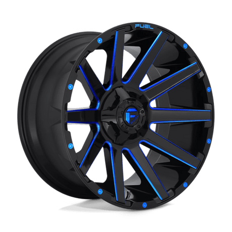 Fuel 1PC D644 CONTRA - Gloss Black Blue Tinted Clear-Wheels-Fuel-Dirty Diesel Customs