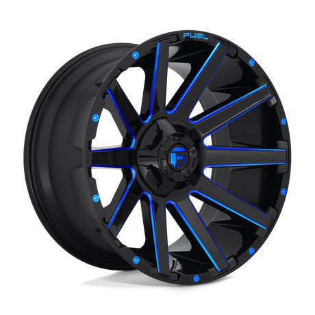 Fuel 1PC D644 CONTRA - Gloss Black Blue Tinted Clear-Wheels-Fuel-Dirty Diesel Customs
