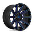 Fuel 1PC D644 CONTRA - Gloss Black Blue Tinted Clear-Wheels-Fuel-D64420002647-Dirty Diesel Customs