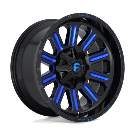 Fuel 1PC D646 HARDLINE - Gloss Black Blue Tinted Clear-Wheels-Fuel-D64620907050-Dirty Diesel Customs