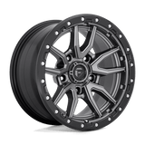 Fuel 1PC D680 REBEL - Matte Gun Metal Black Bead Ring-Wheels-Fuel-Dirty Diesel Customs