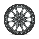 Fuel 1PC D680 REBEL - Matte Gun Metal Black Bead Ring-Wheels-Fuel-Dirty Diesel Customs