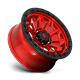 Fuel 1PC D695 COVERT - Candy Red Black Bead Ring-Wheels-Fuel-Dirty Diesel Customs