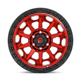 Fuel 1PC D695 COVERT - Candy Red Black Bead Ring-Wheels-Fuel-Dirty Diesel Customs