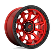 Fuel 1PC D695 COVERT - Candy Red Black Bead Ring-Wheels-Fuel-D69516808445-Dirty Diesel Customs