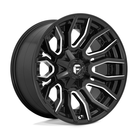 Fuel 1PC D711 RAGE - Gloss Black Milled-Wheels-Fuel-D71120009847-Dirty Diesel Customs