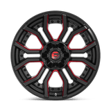 Fuel 1PC D712 RAGE - Gloss Black Red Tinted Clear-Wheels-Fuel-Dirty Diesel Customs