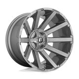 Fuel 1PC D714 CONTRA PLATINUM - Brushed Gun Metal Tinted Clear-Wheels-Fuel-Dirty Diesel Customs