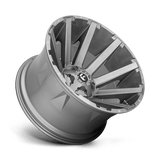 Fuel 1PC D714 CONTRA PLATINUM - Brushed Gun Metal Tinted Clear-Wheels-Fuel-Dirty Diesel Customs