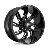 Fuel 1PC D747 LOCKDOWN - Gloss Black Milled-Wheels-Fuel-Dirty Diesel Customs