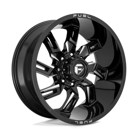 Fuel 1PC D747 LOCKDOWN - Gloss Black Milled-Wheels-Fuel-Dirty Diesel Customs