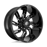 Fuel 1PC D747 LOCKDOWN - Gloss Black Milled-Wheels-Fuel-D74720001747-Dirty Diesel Customs