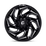 Fuel 1PC D753 REACTION - Gloss Black Milled-Wheels-Fuel-Dirty Diesel Customs