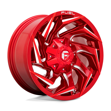 Fuel 1PC D754 REACTION - Candy Red Milled-Wheels-Fuel-Dirty Diesel Customs