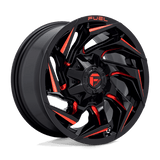 Fuel 1PC D755 REACTION - Gloss Black Milled W/ Red Tint-Wheels-Fuel-Dirty Diesel Customs
