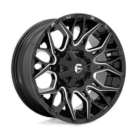 Fuel 1PC D769 TWITCH - Glossy Black Milled-Wheels-Fuel-Dirty Diesel Customs