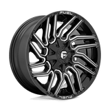 Fuel 1PC D773 TYPHOON - Gloss Black Milled-Wheels-Fuel-Dirty Diesel Customs