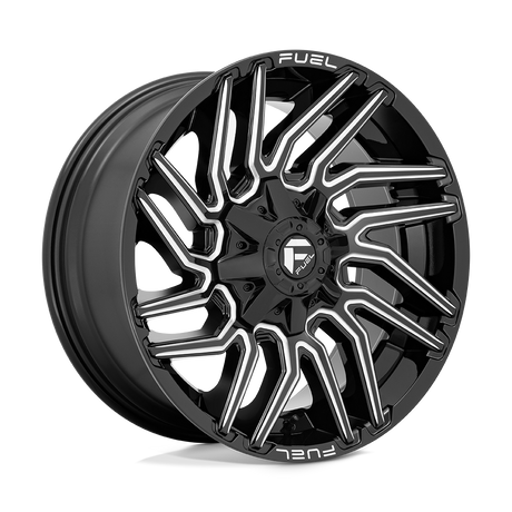 Fuel 1PC D773 TYPHOON - Gloss Black Milled-Wheels-Fuel-Dirty Diesel Customs