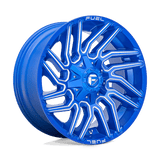 Fuel 1PC D774 TYPHOON - Anodized Blue Milled-Wheels-Fuel-Dirty Diesel Customs