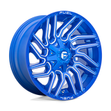 Fuel 1PC D774 TYPHOON - Anodized Blue Milled-Wheels-Fuel-D77420009847-Dirty Diesel Customs