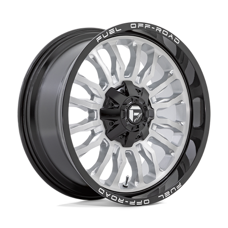Fuel 1PC D798 ARC - Silver Brushed Face W/ Milled Black Lip-Wheels-Fuel-Dirty Diesel Customs