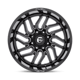 Fuel 1PC D807 HURRICANE - Gloss Black Milled-Wheels-Fuel-Dirty Diesel Customs