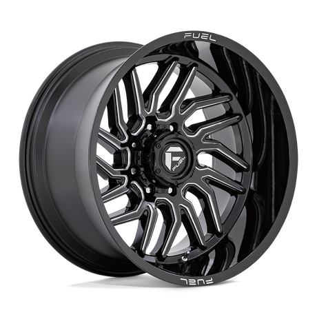 Fuel 1PC D807 HURRICANE - Gloss Black Milled-Wheels-Fuel-Dirty Diesel Customs