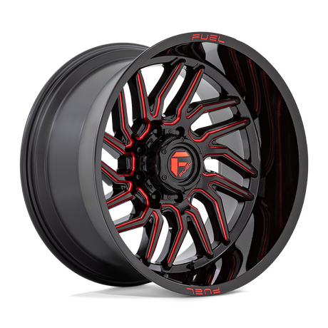 Fuel 1PC D808 HURRICANE - Gloss Black Milled Red Tint-Wheels-Fuel-Dirty Diesel Customs
