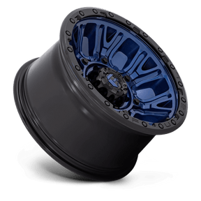 Fuel 1PC D827 TRACTION - Dark Blue W/ Black Ring-Wheels-Fuel-Dirty Diesel Customs