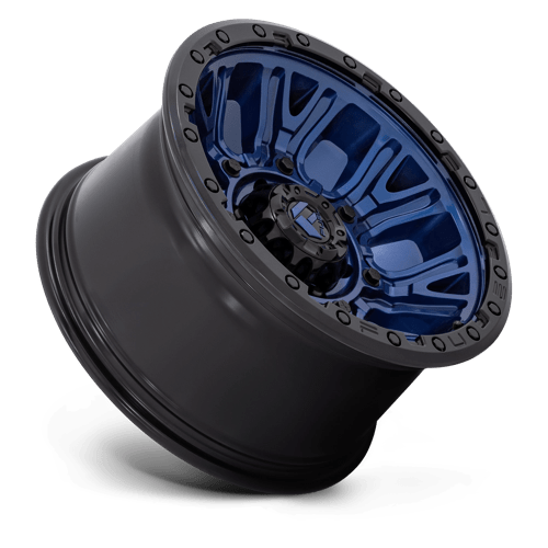 Fuel 1PC D827 TRACTION - Dark Blue W/ Black Ring-Wheels-Fuel-Dirty Diesel Customs