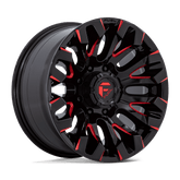 Fuel 1PC D829 QUAKE - Gloss Black Milled Red Tint-Wheels-Fuel-D82918901750-Dirty Diesel Customs